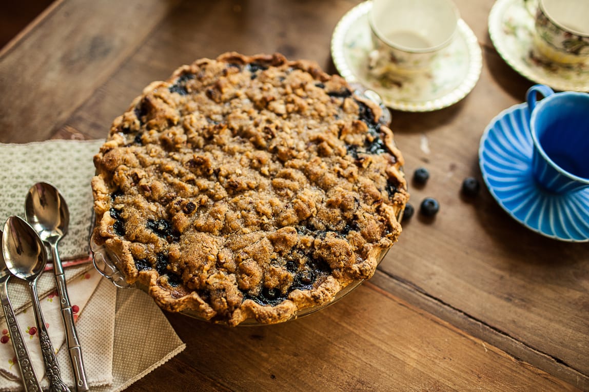 Granola Girl bakes || Blueberry Custard Pie-08