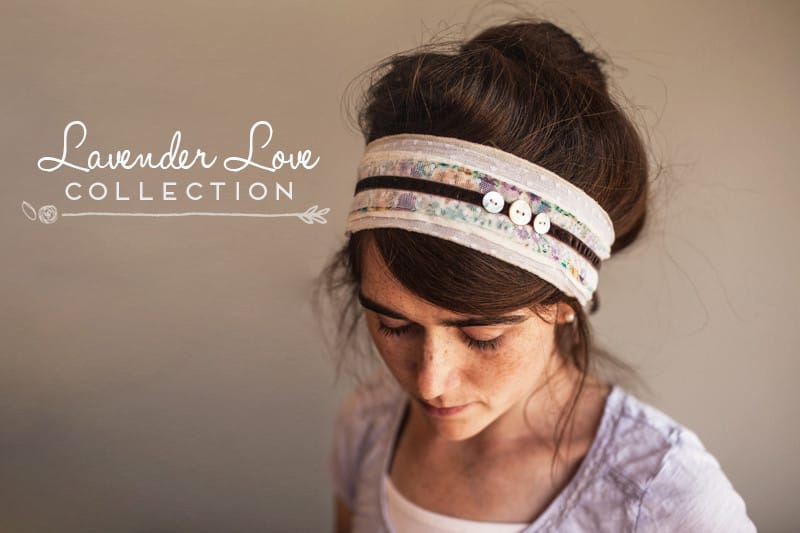 Garlands of Grace headcoverings Lavender collection