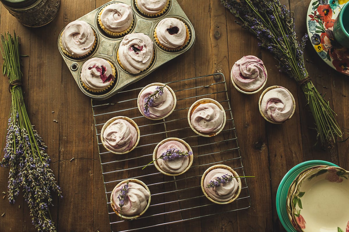 Garlands of Grace Lavender Lemon cupcakes 12