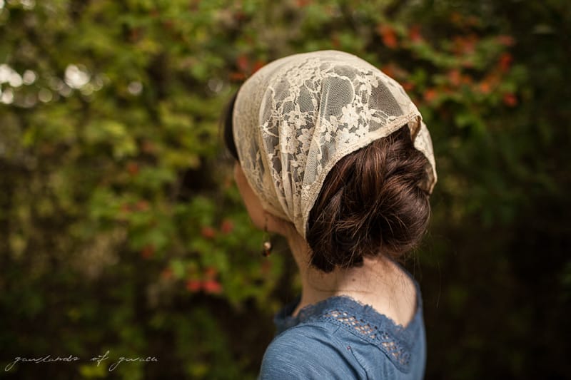 Lace headcovering Garlands of Grace