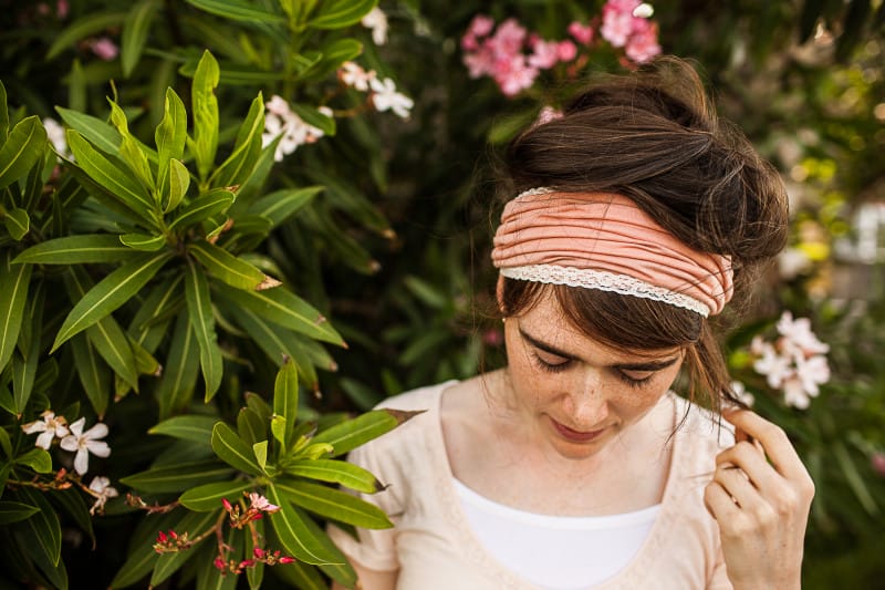 Garlands of Grace Summer Rose SC Headcovering -3