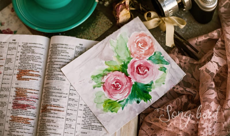 songbird three roses print