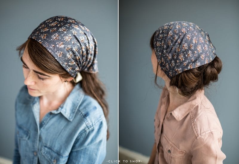 Long floral headcovering