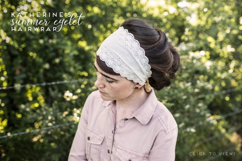 Garlands of Grace eyelet headcovering