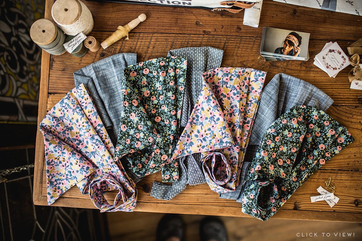 Women's and Girl's floral headcoverings for sale