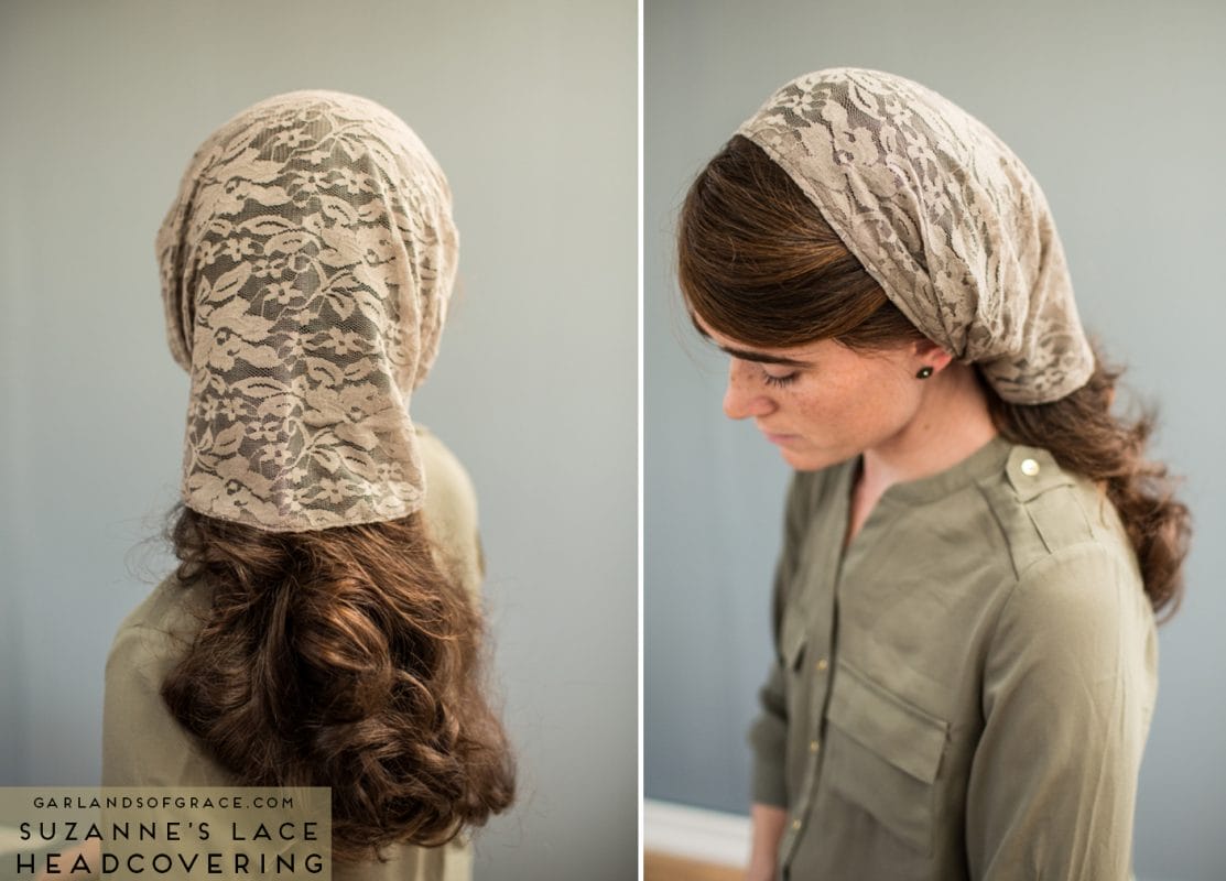 Long Prayer Veil Style Headcovering Chemo Scarf style