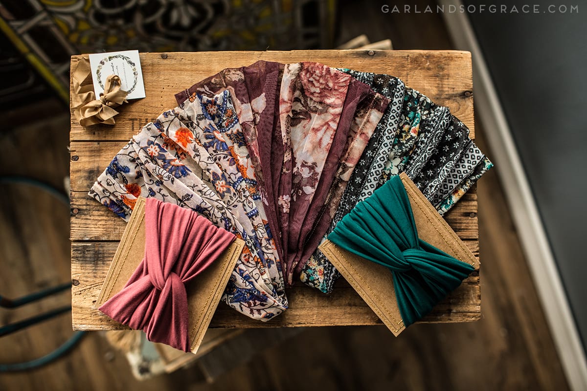 christian headbands, headwraps, headcovering, chemo scarves