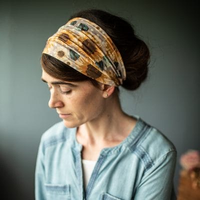 Katherine's Organic Lavender Sunflower Stretch Headband