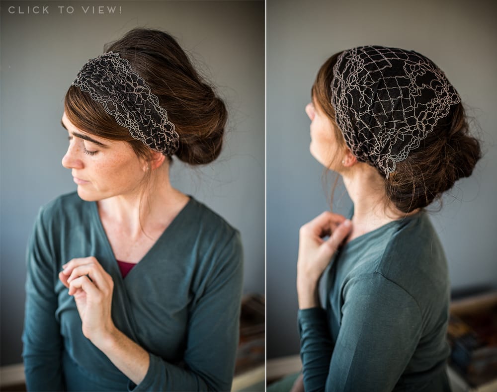 black lace 1 corinthians 11 headcoverings