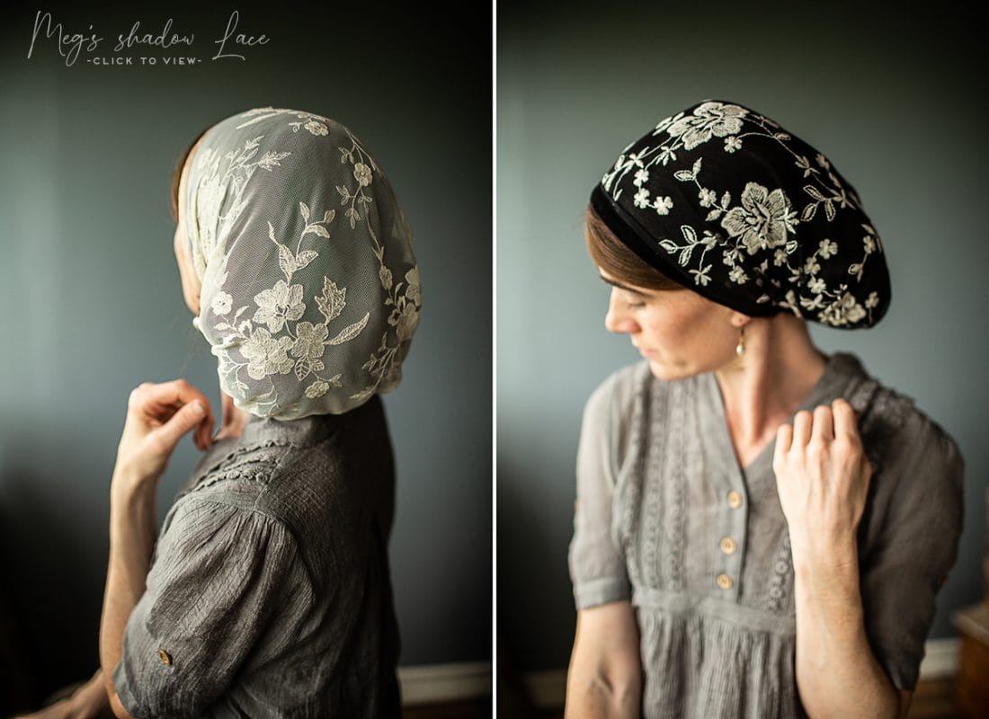 Lace snood Christian headcoverings 1 corinthians 11