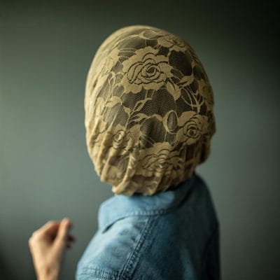 Meg's Classic Lace Snood Headcovering