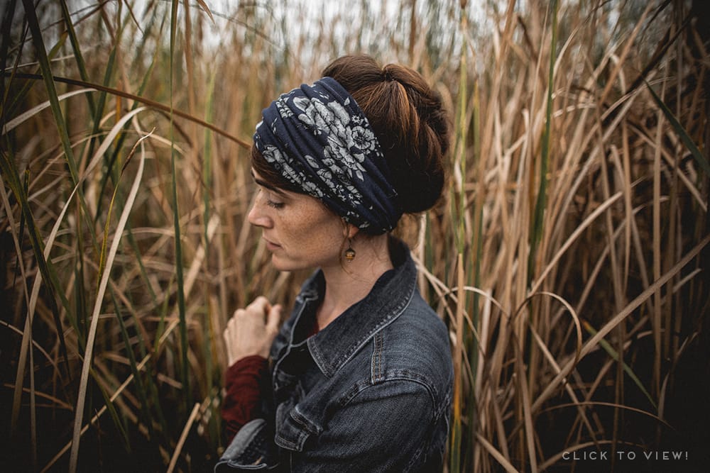 long convertible christian headcovering and chemo scarf