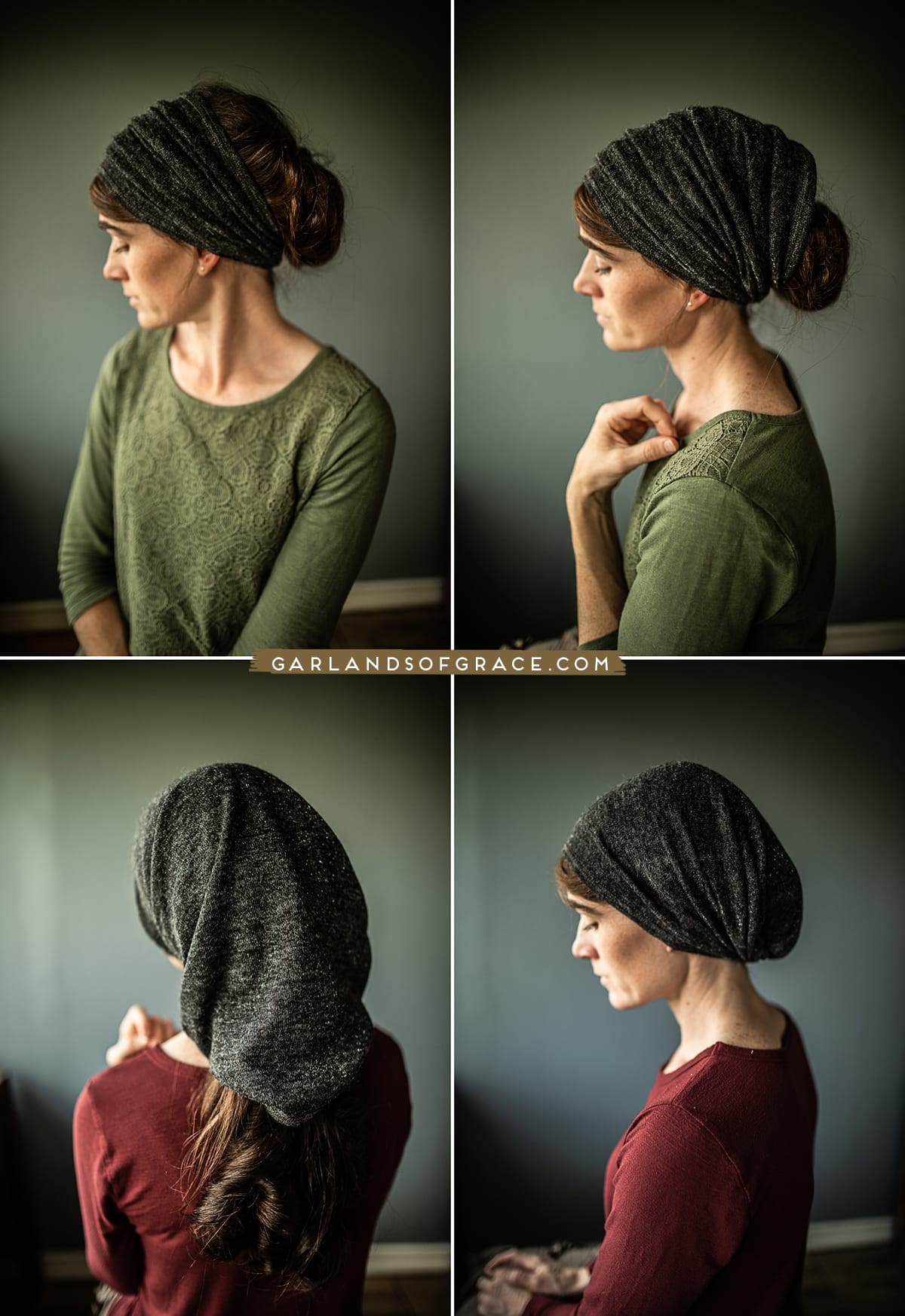 convertible cowl style headcovering and chemo scarf