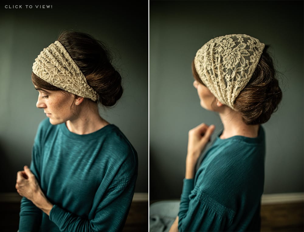traditional lace headcovering style