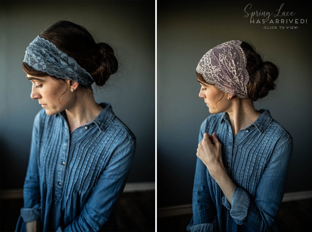 Lace prayer veils headcoveirngs