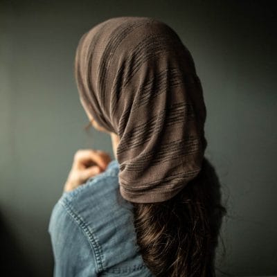 Garland's Deep Lavender Shimmer Cowl