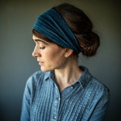 Katherine’s Indigo Heather Courtyard Stretch Headwrap