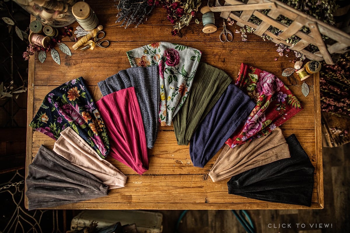 soft stretch floral headcoverings for sale