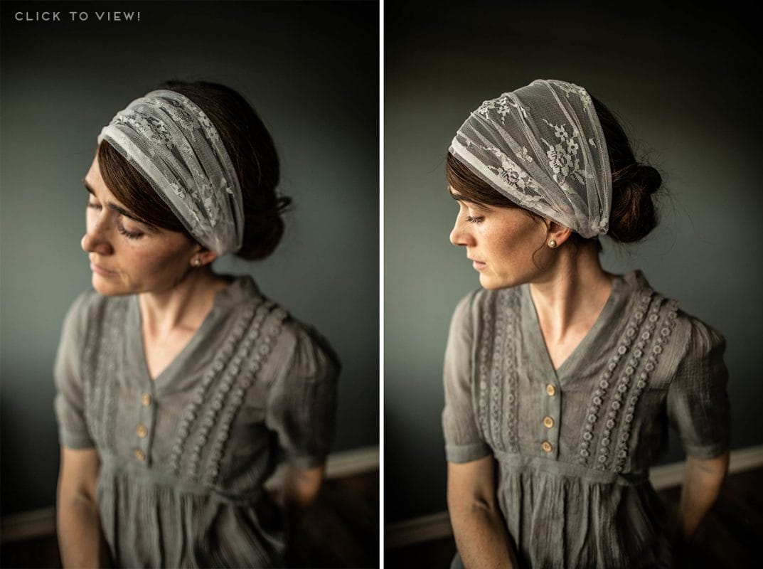 Pure White Lace Headcoverings
