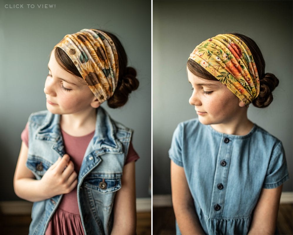 organic stretch headband for girls