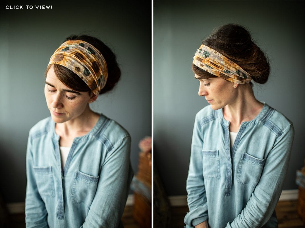 organic stretch headband style headcovering