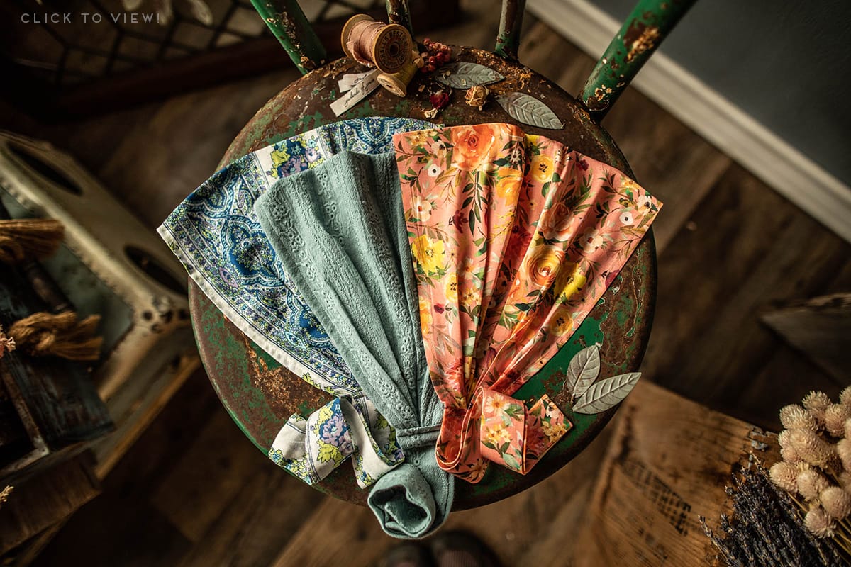 Floral cotton convertible headcoverings for sale