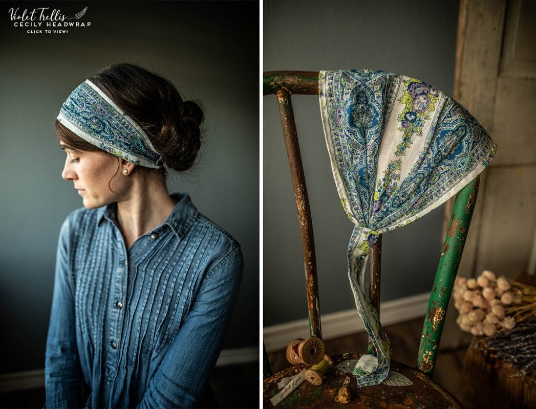 Floral cotton convertible headcoverings for sale