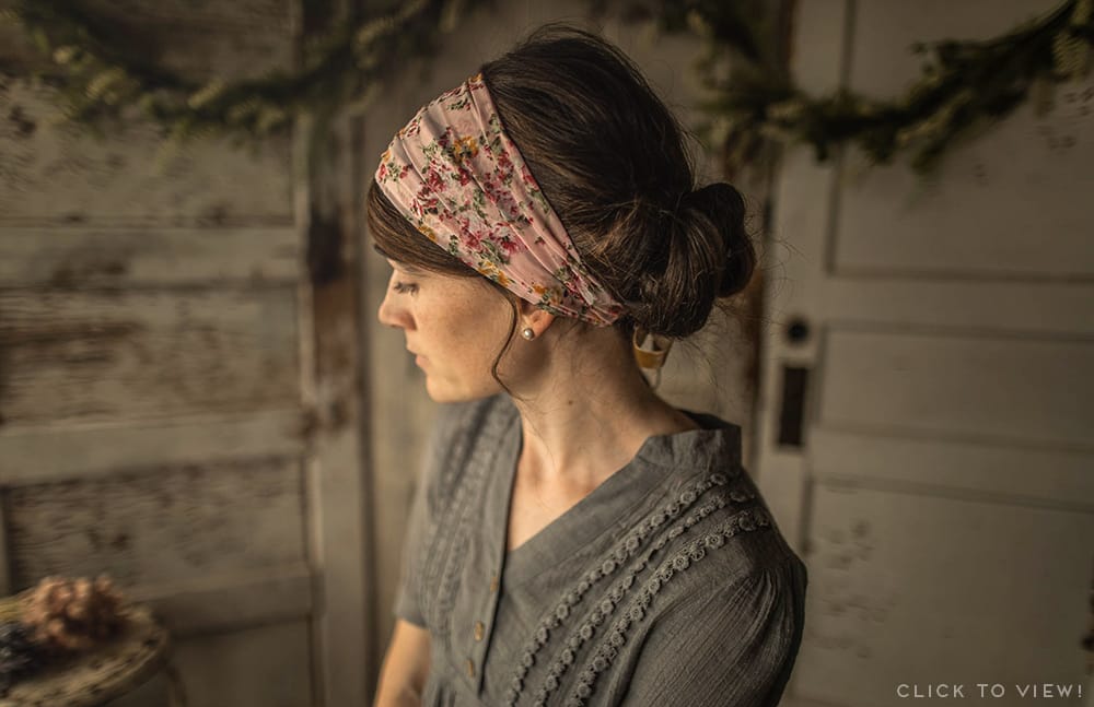 Floral headcoverings prayer veils and chemo scarves for sale