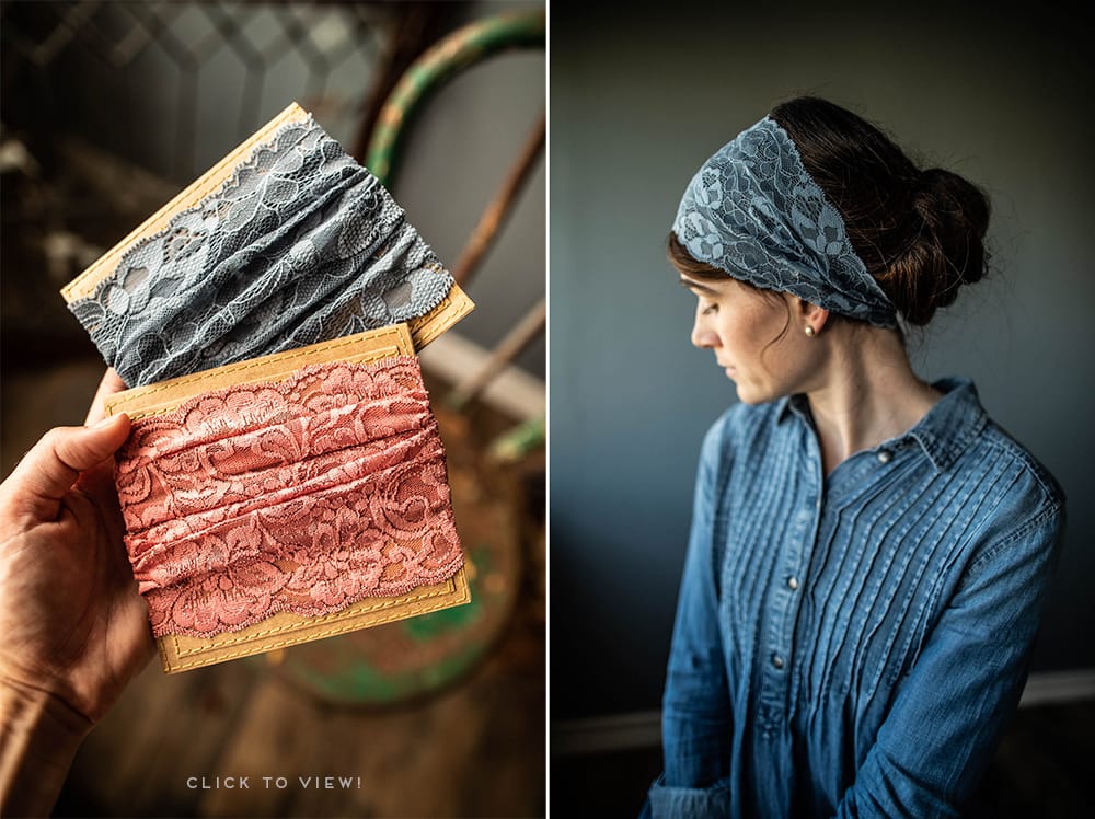 Lace headcoverings, prayer veils, headbands