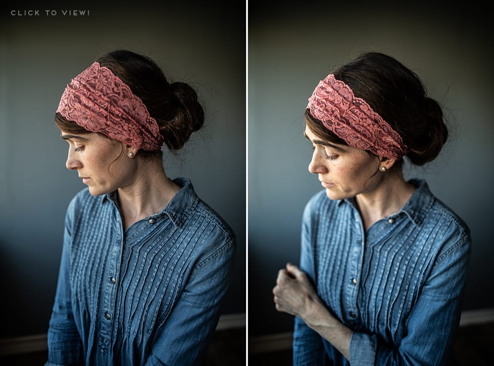 Lace headcoverings, prayer veils, headbands