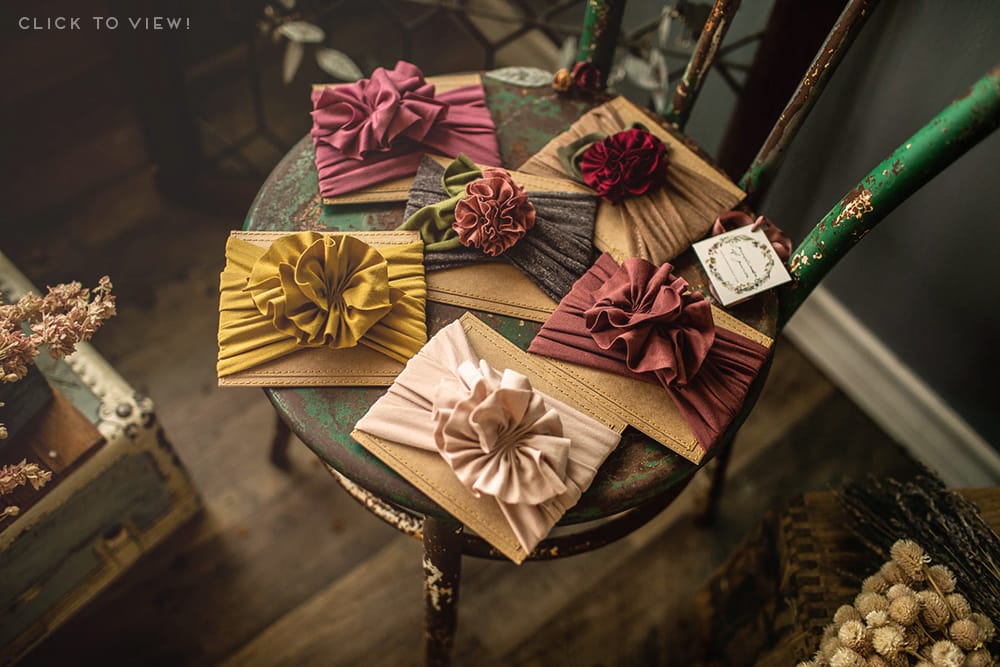 Rosette Style Headband headcoverings