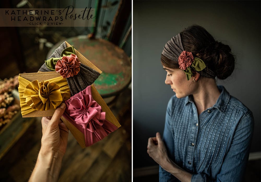 Rosette Style Headband headcoverings