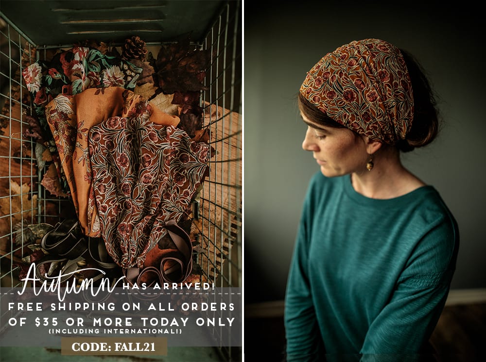 floral chiffon headcoverings