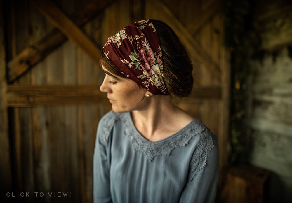 floral chiffon headcoverings