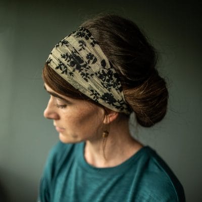 Cecily's Velvet Impressions Tie On Headwrap