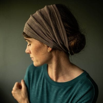 Cecily’s Delicate Sweaterknit Headwrap