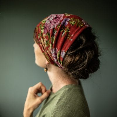 Cecily's Courtyard Floral Wrap