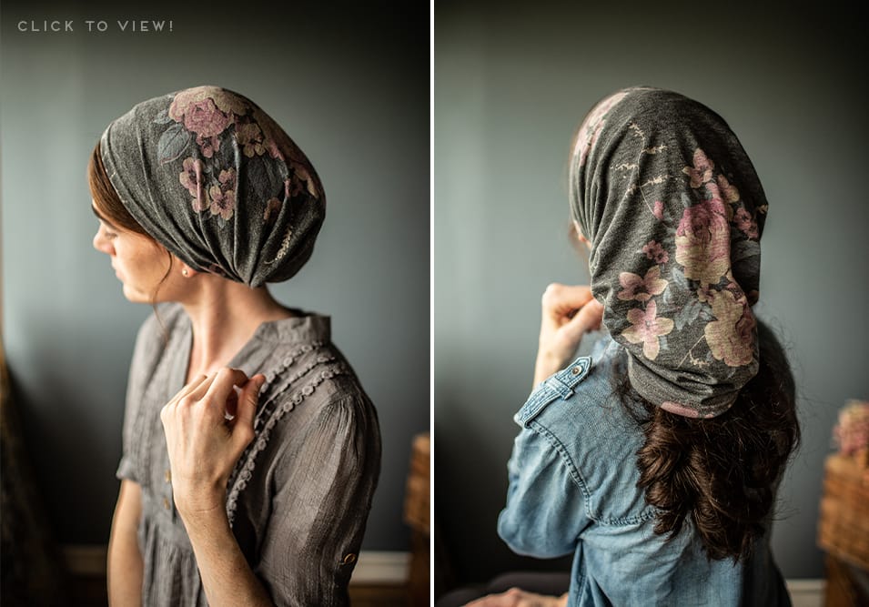 long floral full coverage headcoverings for sale