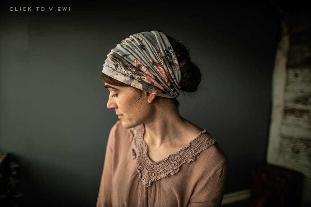 Soft Floral Headcovering for sale