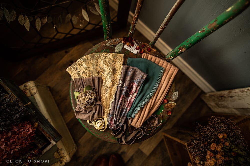 Christian Headcoverings, headbands, hair wraps, chemo scarves for sale