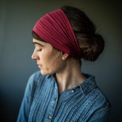 Katherine’s Raspberry Textured Stretch Headband