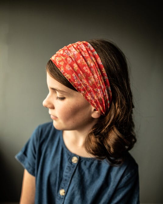 Cecily’s Summer Floral Chiffon Headwrap for Girls