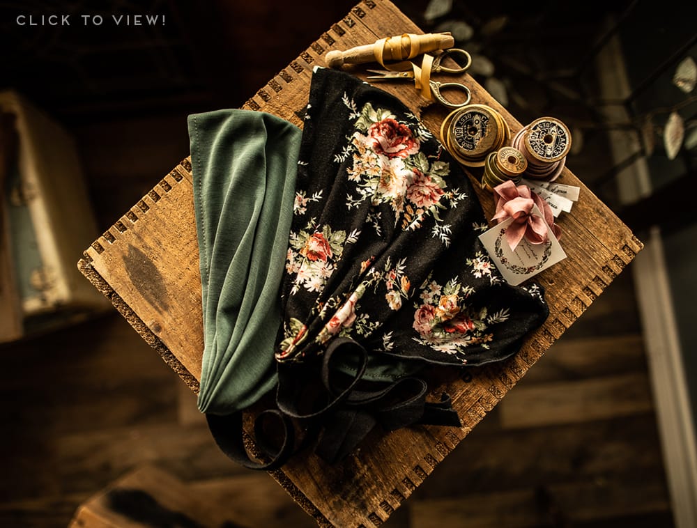 Long Stretch Floral Headcoverings and chemo scarves for sale