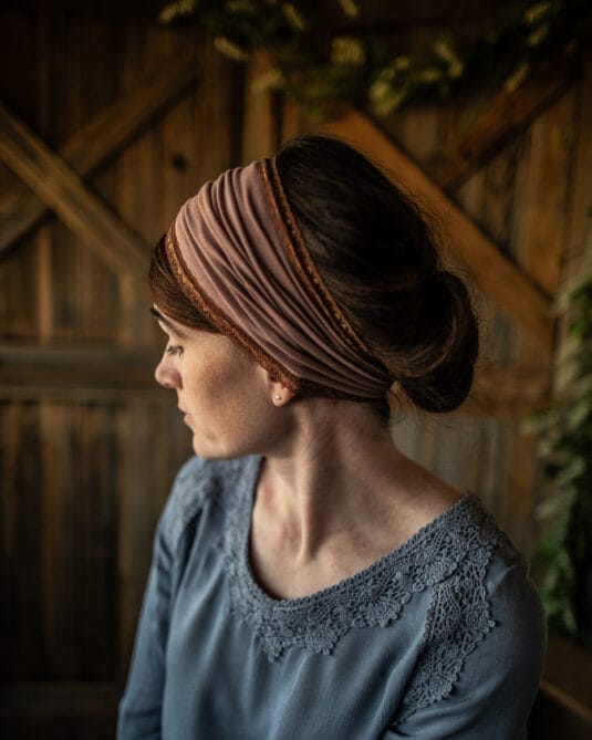 Cecily's Stretch Trimmed Headcovering
