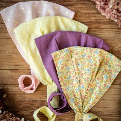Cecily's Springtime Cotton Tie On Headcovering for Girls