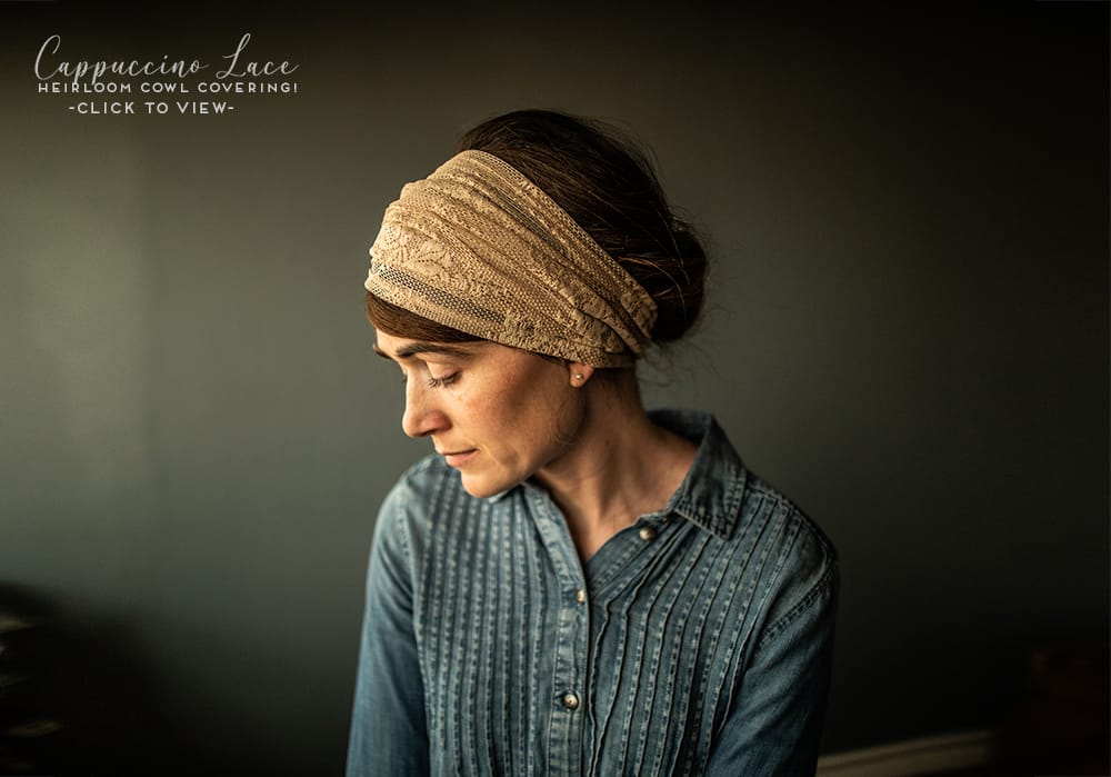 Lace Long convertible prayer veil headcovering