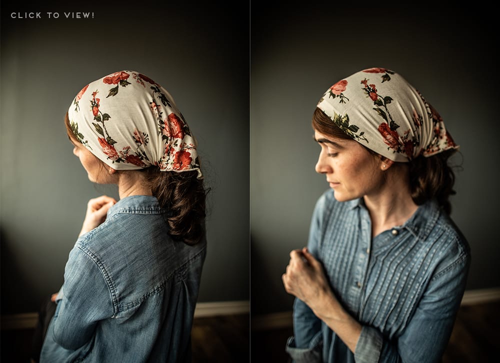 Long 1 Corinthians 11 hanging veil mantilla headcoverings for sale