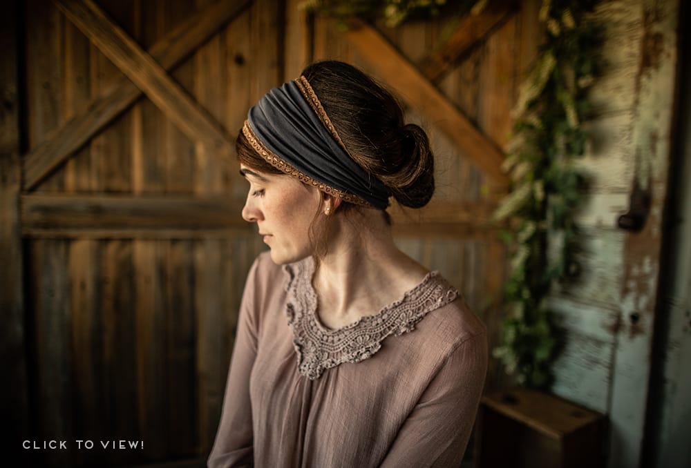 Lace Trimmed Stretch Headcoverings