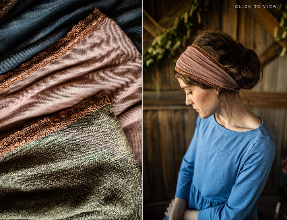 Soft Lace trimmed Headcoverings for sale