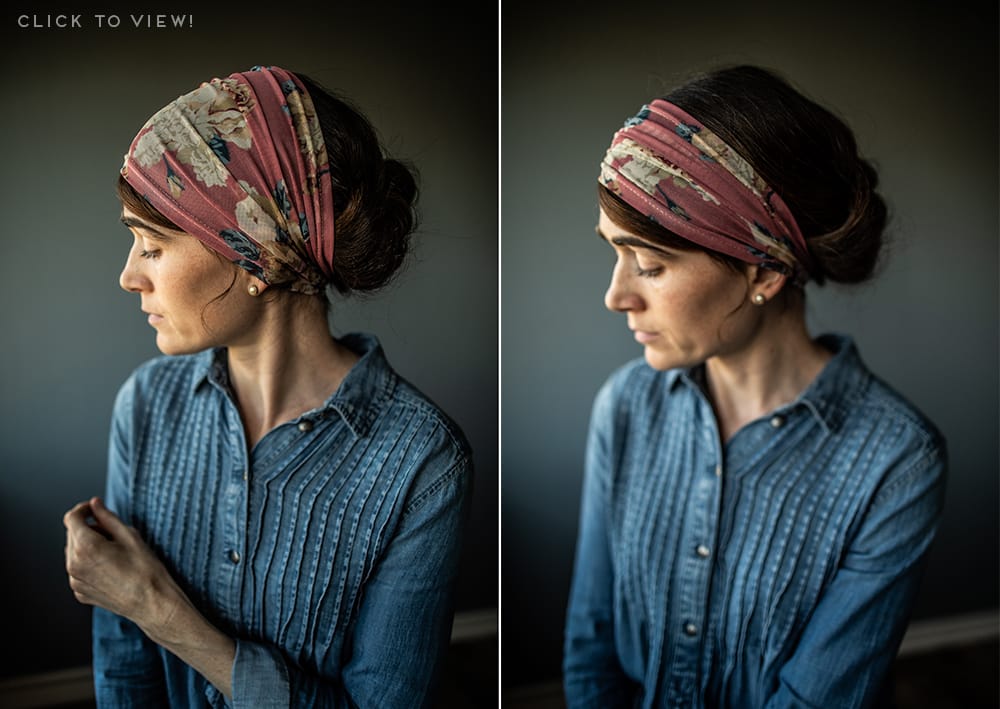 Floral Stretch Headcoverings, headwraps, chemo scarves, headbands